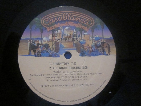 Lipps, Inc. : Mouth To Mouth (LP, Album, 18 )