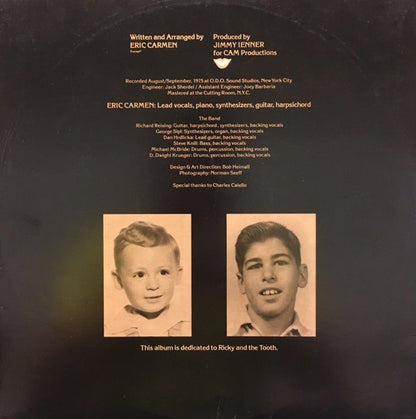 Eric Carmen : Eric Carmen (LP, Album, PRC)