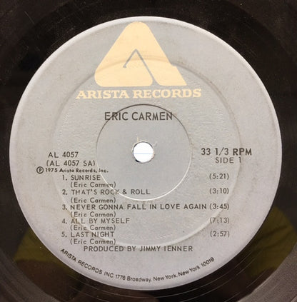 Eric Carmen : Eric Carmen (LP, Album, PRC)
