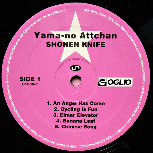 Shonen Knife : Yama-no Attchan (LP, Album, RE, RM)