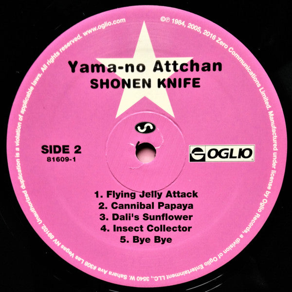 Shonen Knife : Yama-no Attchan (LP, Album, RE, RM)