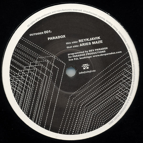Paradox : Aries Maze / Reykjavik (12")