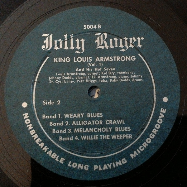 King Louis Armstrong And His Hot 5* And King Louis Armstrong And His Hot 7* : King Louis Armstrong And His Hot 5 And 7 - Volume One (10", Comp, Mono, Unofficial)