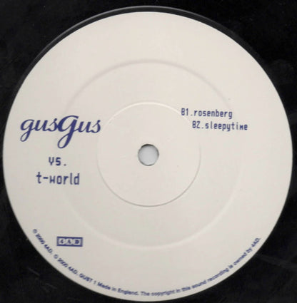 GusGus Vs. T-World : Gusgus Vs. T-World (12")