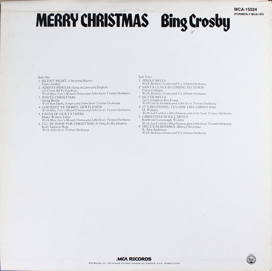 Bing Crosby : Merry Christmas (LP, Album, RE, Glo)