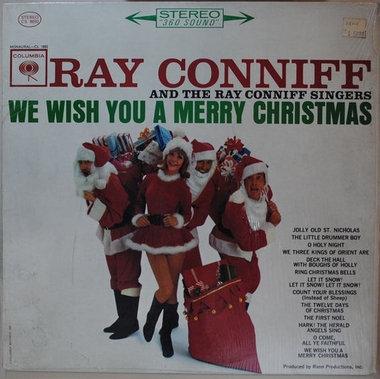 Ray Conniff And The Ray Conniff Singers* : We Wish You A Merry Christmas (LP, Album, RE)