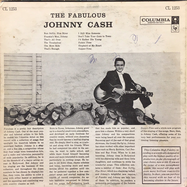Johnny Cash : The Fabulous Johnny Cash (LP, Album, Mono, Hol)