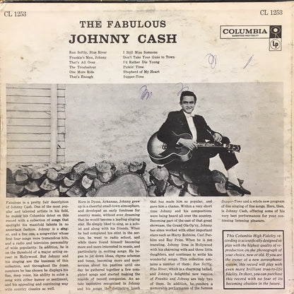 Johnny Cash : The Fabulous Johnny Cash (LP, Album, Mono, Hol)