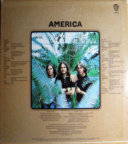 America (2) : America (LP, Album, Promo, San)