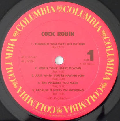 Cock Robin : Cock Robin (LP, Album, Pit)