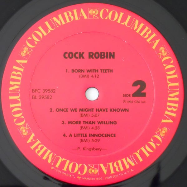 Cock Robin : Cock Robin (LP, Album, Pit)