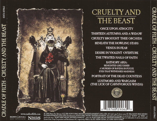 Cradle Of Filth : Cruelty And The Beast (CD, Album, RE)