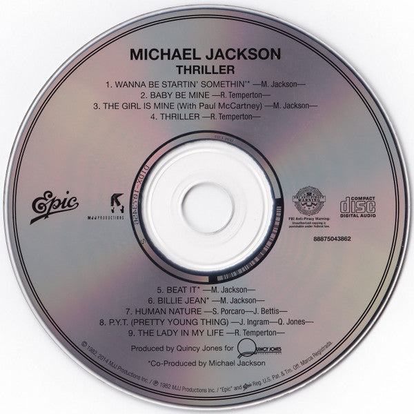 Michael Jackson : Thriller (CD, Album, RE, Ter)