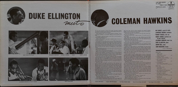 Duke Ellington Meets Coleman Hawkins : Duke Ellington Meets Coleman Hawkins (LP, Album, RE)