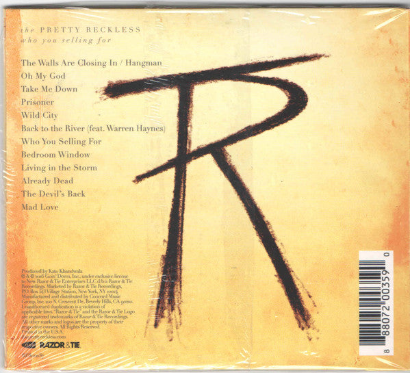 The Pretty Reckless : Who You Selling For (CD, Album)