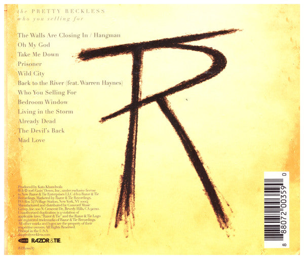 The Pretty Reckless : Who You Selling For (CD, Album)