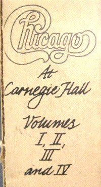 Chicago (2) : Chicago At Carnegie Hall (Volumes I, II, III And IV) (4xLP, Album, Pit + Box, Sli)
