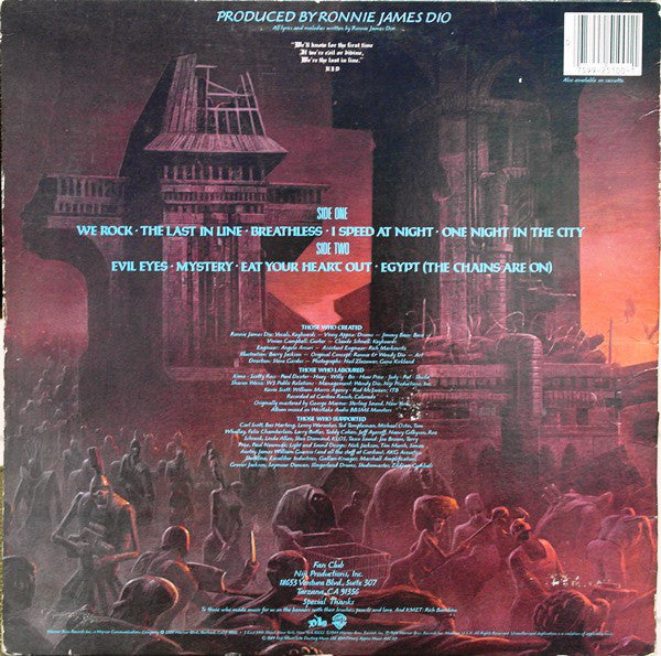 Dio (2) : The Last In Line (LP, Album, Win)