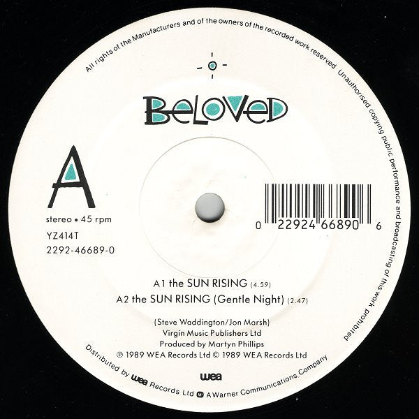 The Beloved : The Sun Rising (12", Single)