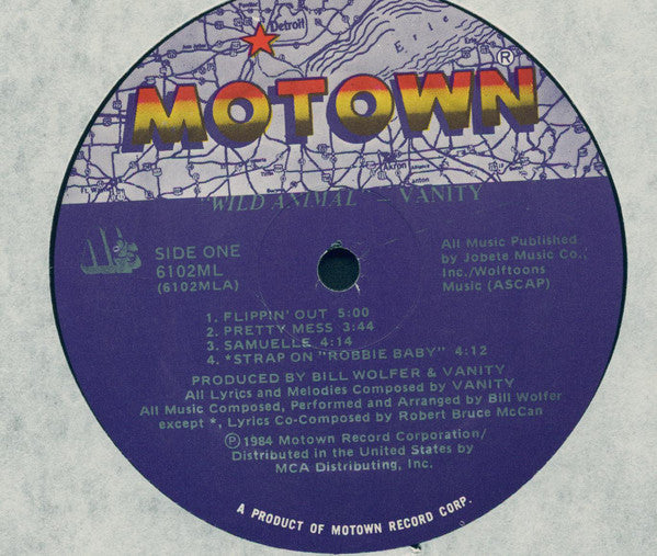 Vanity : Wild Animal (LP, Album, RP)