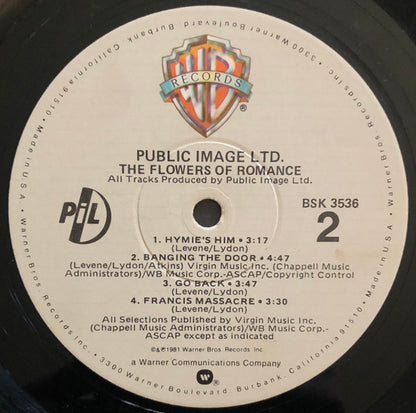 Public Image Ltd.* : The Flowers Of Romance (LP, Album, Win)