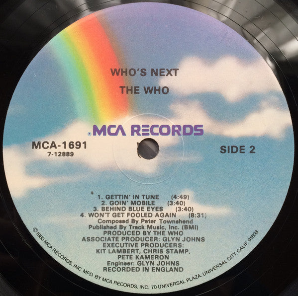The Who : Who's Next (LP, Album, RE, Glo)