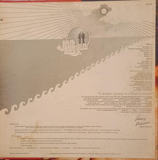 Jon Lucien : Rashida (LP, Album, RE)