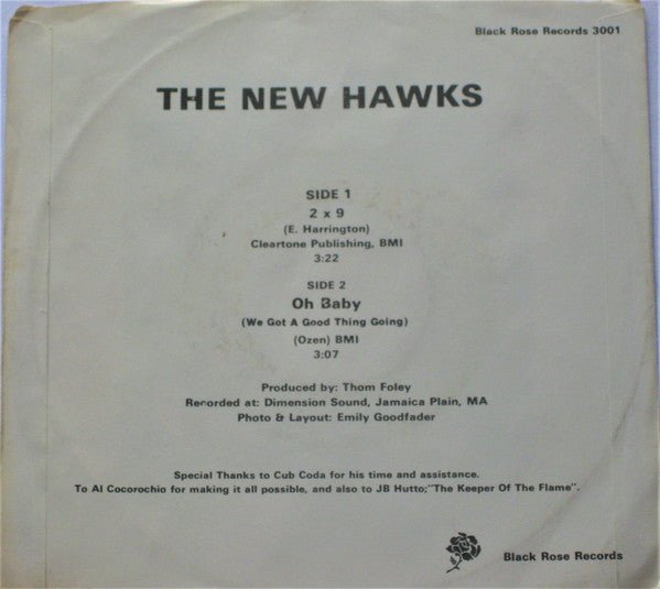 The New Hawks : 2 X 9 (7", Single)