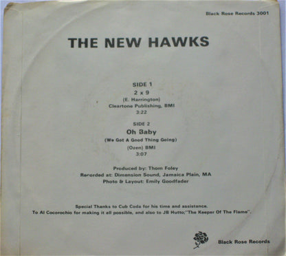 The New Hawks : 2 X 9 (7", Single)