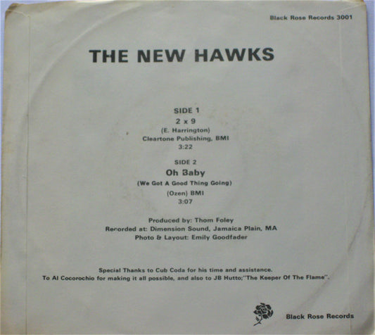 The New Hawks : 2 X 9 (7", Single)