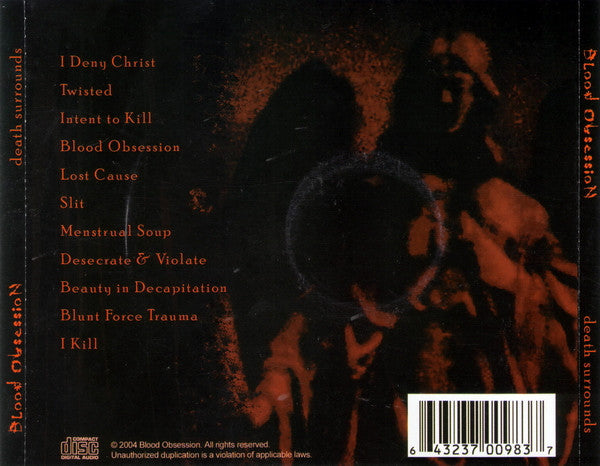Blood Obsession : Death Surrounds (CD, Album)