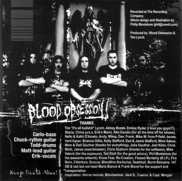 Blood Obsession : Death Surrounds (CD, Album)