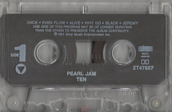 Pearl Jam : Ten (Cass, Album, Dol)