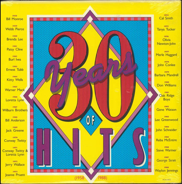 Various : 30 Years Of Hits (1958-1988) (2xLP, Comp, Club, BMG)