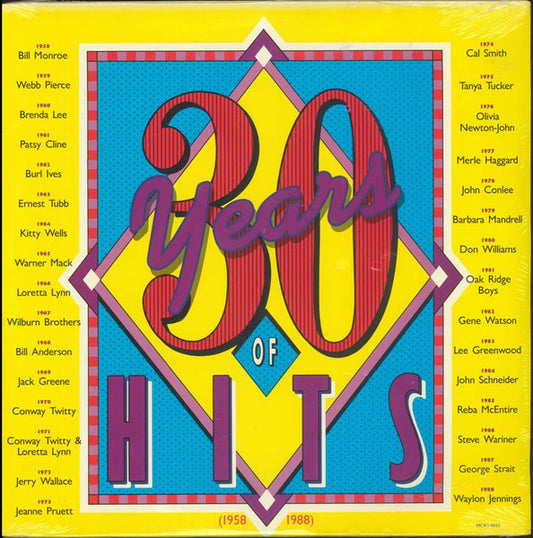 Various : 30 Years Of Hits (1958-1988) (2xLP, Comp, Club, BMG)