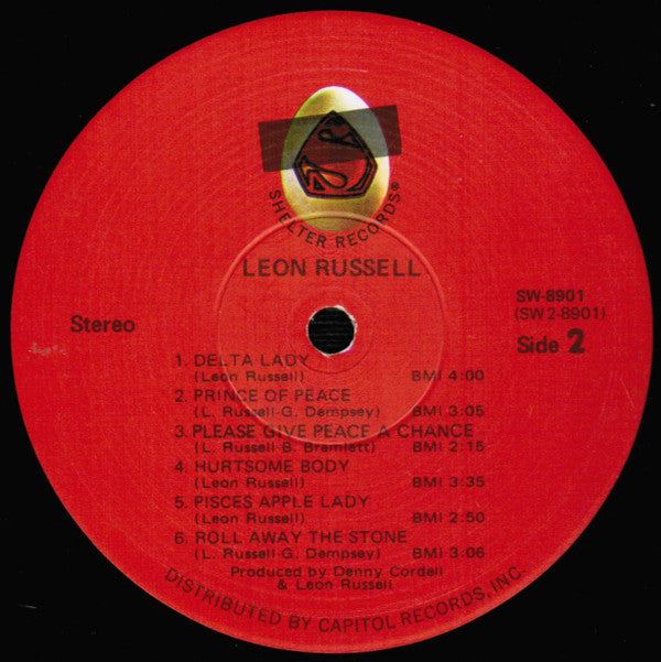 Leon Russell : Leon Russell (LP, Album, RE, RP, Win)