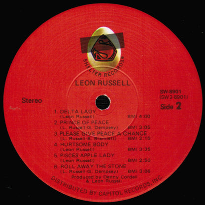 Leon Russell : Leon Russell (LP, Album, RE, RP, Win)