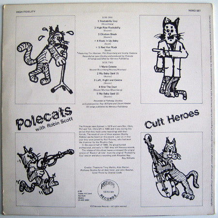 The Polecats With Robin Scott (3) : Cult Heroes (LP, Album, Blu)