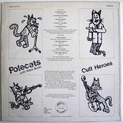 The Polecats With Robin Scott (3) : Cult Heroes (LP, Album, Blu)