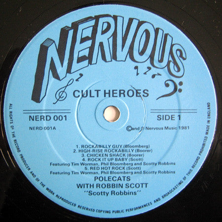 The Polecats With Robin Scott (3) : Cult Heroes (LP, Album, Blu)