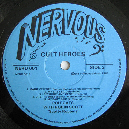 The Polecats With Robin Scott (3) : Cult Heroes (LP, Album, Blu)