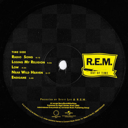 R.E.M. : Out Of Time (LP, Album, RE, RM, 180)