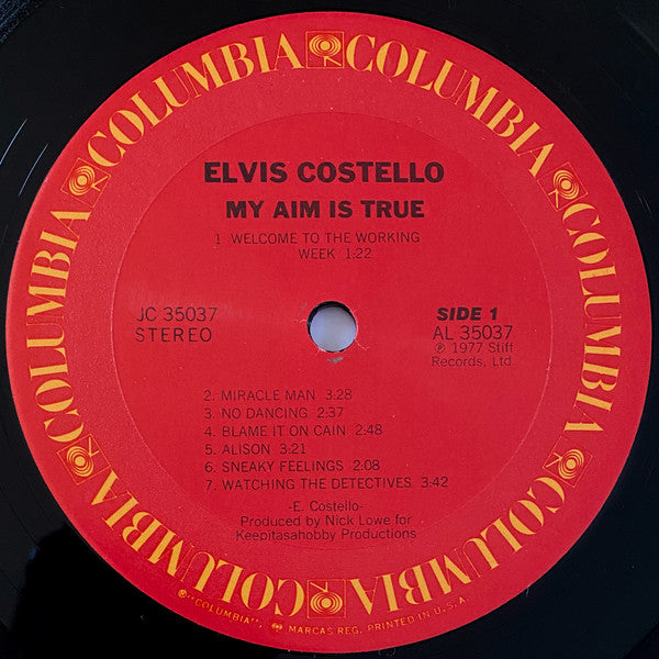 Elvis Costello : My Aim Is True (LP, Album, RP, Ter)