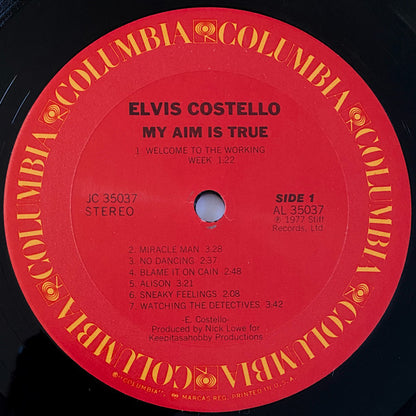 Elvis Costello : My Aim Is True (LP, Album, RP, Ter)