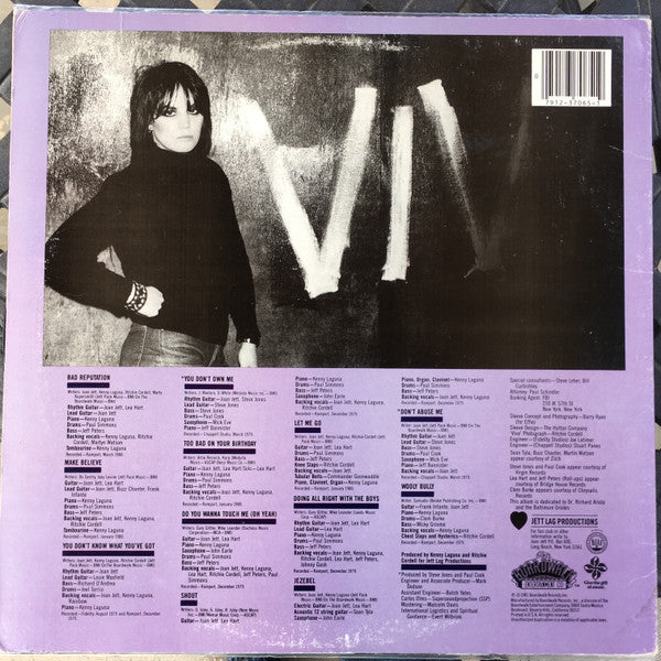 Joan Jett : Bad Reputation (LP, Album, RE)