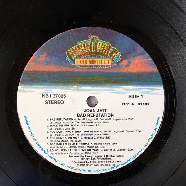 Joan Jett : Bad Reputation (LP, Album, RE)