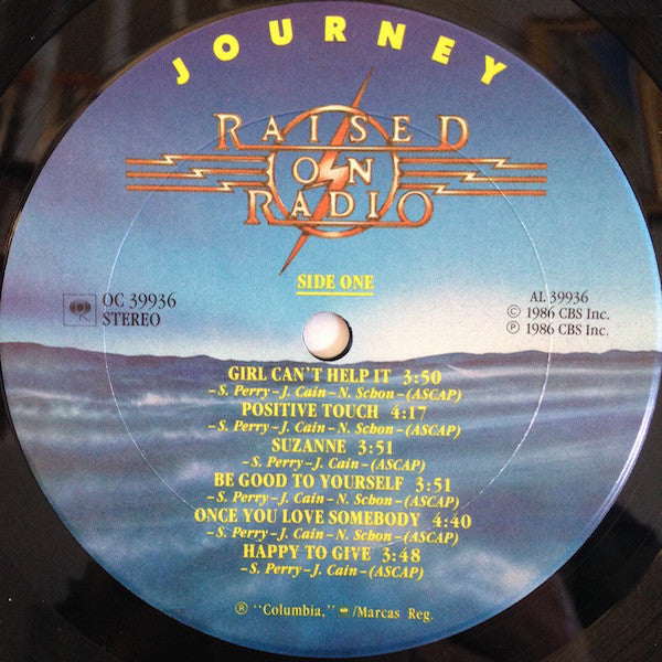 Journey : Raised On Radio (LP, Album, Pit)
