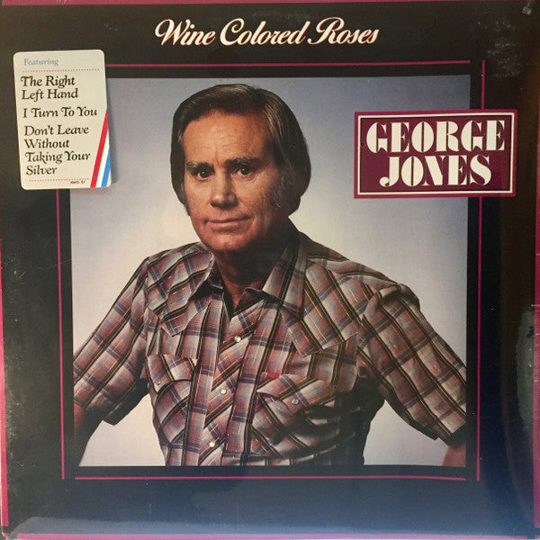 George Jones (2) : Wine Colored Roses (LP, Album, Car)