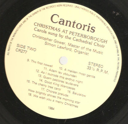 The Cathedral Choir* : Christmas At Peterborough (Carols Sung By The Cathedral Choir) (LP, Album)