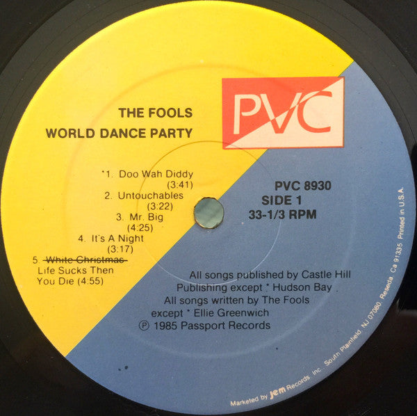 The Fools : World Dance Party (LP, Album, Hub)